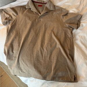 Isaia Taupe Polo Shirt